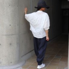 画像34: 【NARU FACTORY】 ローン塩縮ランダムドット ターキーシャツスタンドカラー (34)
