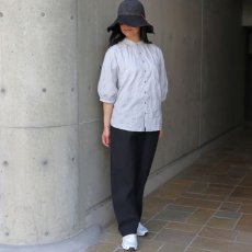 画像21: 【NARU FACTORY】 ローン塩縮ランダムドット ターキーシャツスタンドカラー (21)