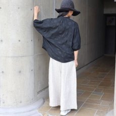 画像12: 【NARU FACTORY】 ローン塩縮ランダムドット ターキーシャツスタンドカラー (12)