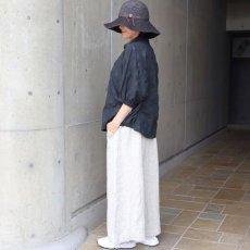 画像13: 【NARU FACTORY】 ローン塩縮ランダムドット ターキーシャツスタンドカラー (13)