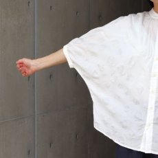 画像29: 【NARU FACTORY】 ローン塩縮ランダムドット ターキーシャツスタンドカラー (29)