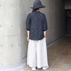 画像11: 【NARU FACTORY】 ローン塩縮ランダムドット ターキーシャツスタンドカラー (11)