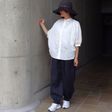 画像33: 【NARU FACTORY】 ローン塩縮ランダムドット ターキーシャツスタンドカラー (33)