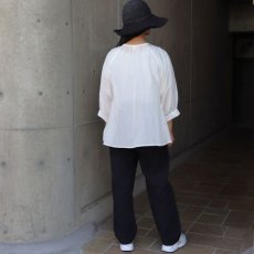 画像11: 【08Mab】コットンシルクギャザーブラウス (11)