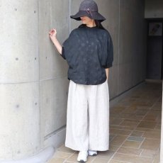画像9: 【NARU FACTORY】 ローン塩縮ランダムドット ターキーシャツスタンドカラー (9)