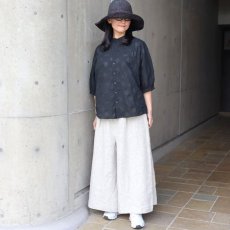 画像8: 【NARU FACTORY】 ローン塩縮ランダムドット ターキーシャツスタンドカラー (8)