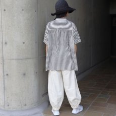 画像11: 【ista-ire】太ストライプ　切替ワイドシャツ (11)