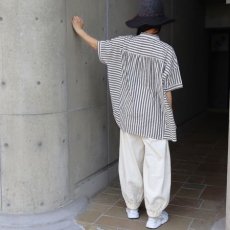 画像12: 【ista-ire】太ストライプ　切替ワイドシャツ (12)