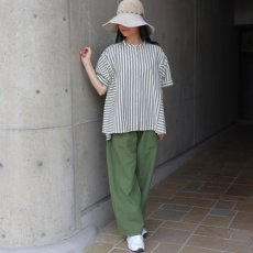 画像21: 【ista-ire】太ストライプ　切替ワイドシャツ (21)