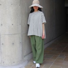 画像22: 【ista-ire】太ストライプ　切替ワイドシャツ (22)
