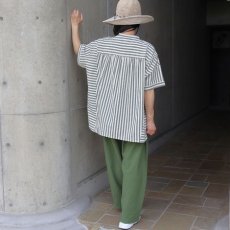 画像25: 【ista-ire】太ストライプ　切替ワイドシャツ (25)