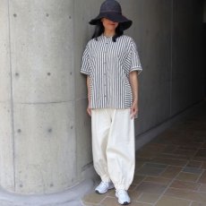 画像9: 【ista-ire】太ストライプ　切替ワイドシャツ (9)