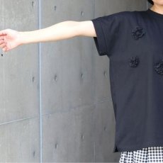 画像18: 【ista-ire】コットンジャージー　無地フリルドット (18)