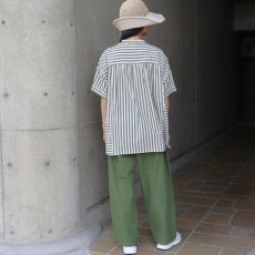 画像24: 【ista-ire】太ストライプ　切替ワイドシャツ (24)