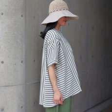 画像15: 【ista-ire】太ストライプ　切替ワイドシャツ (15)