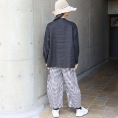画像24: 08Mab 14番手リネンワイドピンタック前あきブラウス (24)