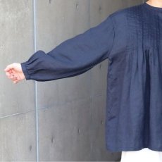 画像5: 【08Mab】リネンピンタックボリュームブラウス (5)
