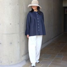 画像9: 【08Mab】リネンピンタックボリュームブラウス (9)