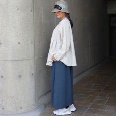 画像13: 08Mab 14番手リネンワイドピンタック前あきブラウス (13)