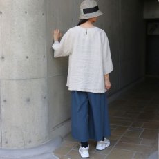 画像12: 【08Mab】リネンシャンブレーサイドボタンブラウス (12)
