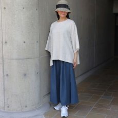 画像10: 【08Mab】リネンシャンブレーサイドボタンブラウス (10)