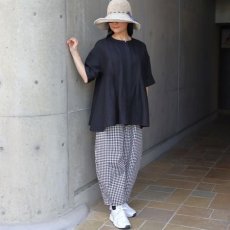 画像9: 【08Mab】14番手リネンタックバンドブラウス (9)