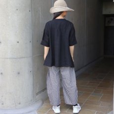 画像11: 【08Mab】14番手リネンタックバンドブラウス (11)