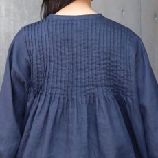 画像7: 【08Mab】リネンピンタックボリュームブラウス (7)