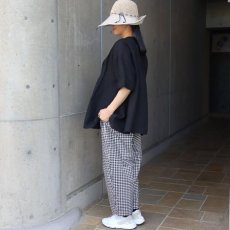 画像13: 【08Mab】14番手リネンタックバンドブラウス (13)