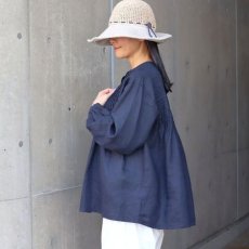 画像4: 【08Mab】リネンピンタックボリュームブラウス (4)