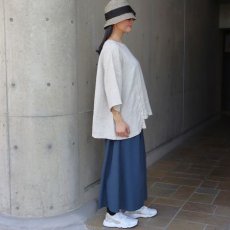 画像11: 【08Mab】リネンシャンブレーサイドボタンブラウス (11)