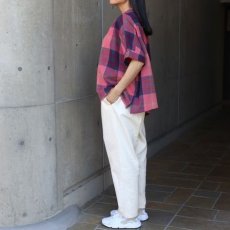 画像12: 20%OFF SALE【ista-ire】マドラスチェックちび衿ワイドシャツ (12)