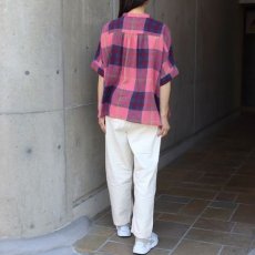 画像11: 20%OFF SALE【ista-ire】マドラスチェックちび衿ワイドシャツ (11)