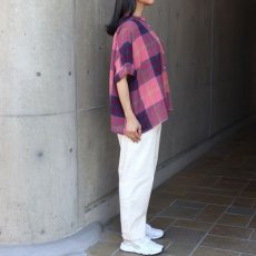 画像10: 20%OFF SALE【ista-ire】マドラスチェックちび衿ワイドシャツ (10)