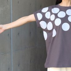 画像5: 20%OFF SALE【ista-ire】コットンジャージードットプリントTEE  (5)