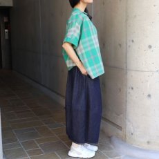 画像24: 20%OFF SALE【ista-ire】マドラスチェックちび衿ワイドシャツ (24)