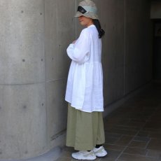 画像11: 【08Mab】21番手リネンウエストギャザーチュニック (11)