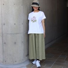 画像19: 【NARU FACTORY】Miltata様コラボ花暦(はなごよみ)プリントミナミシャツ (19)