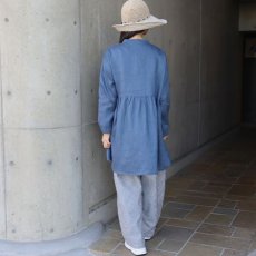 画像21: 【08Mab】21番手リネンウエストギャザーチュニック (21)