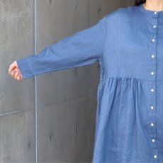 画像16: 【08Mab】21番手リネンウエストギャザーチュニック (16)