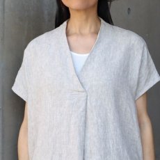 画像21: 【08Mab】9番手リネンセンタータックノースリーブワンピース (21)