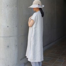 画像19: 【08Mab】9番手リネンセンタータックノースリーブワンピース (19)