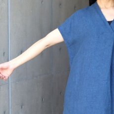 画像9: 【08Mab】9番手リネンセンタータックノースリーブワンピース (9)