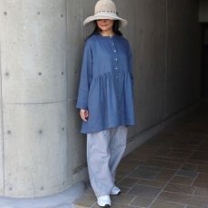 画像19: 【08Mab】21番手リネンウエストギャザーチュニック (19)