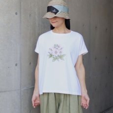画像12: 【NARU FACTORY】Miltata様コラボ花暦(はなごよみ)プリントミナミシャツ (12)