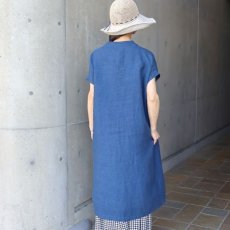 画像7: 【08Mab】9番手リネンセンタータックノースリーブワンピース (7)