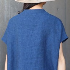 画像11: 【08Mab】9番手リネンセンタータックノースリーブワンピース (11)