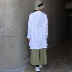 画像10: 【08Mab】21番手リネンウエストギャザーチュニック (10)