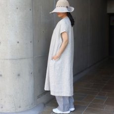 画像15: 【08Mab】9番手リネンセンタータックノースリーブワンピース (15)
