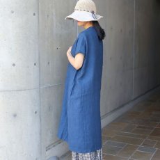 画像8: 【08Mab】9番手リネンセンタータックノースリーブワンピース (8)